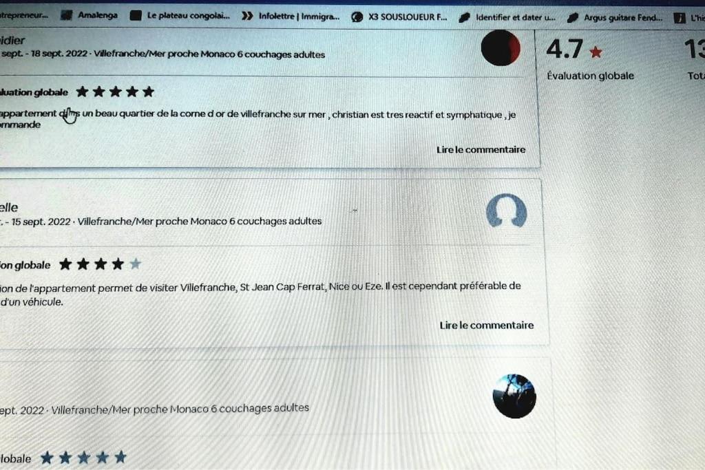 Iafrate-Oksoleil Leilighet Villefranche-sur-Mer Eksteriør bilde
